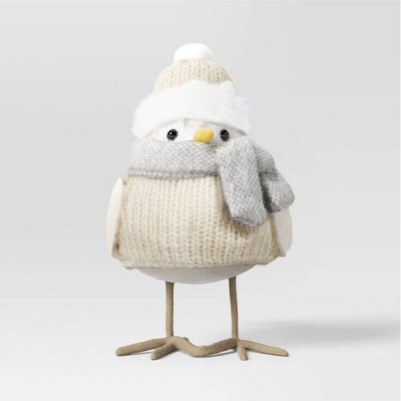 Wondershop Target Set Of 3 Featherly Friends Neutral Beige Christmas Birds NEW - Picture 8 of 8